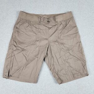 Dash Shorts Mens Medium Brown Cotton Stretch Utility Ribbed Waist Relaxed Fit